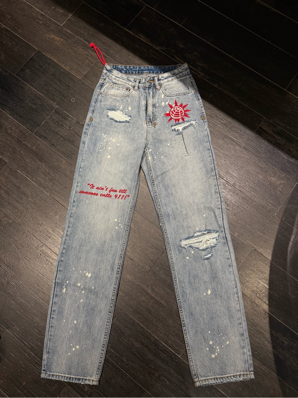 Ksubi Light Blue Embroidered Women's Jeans